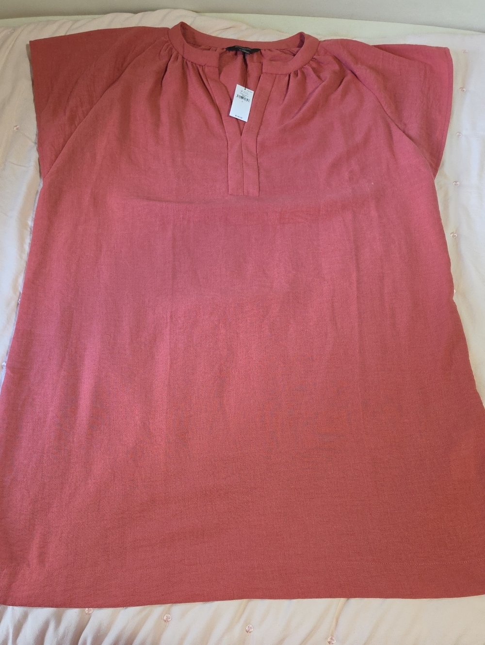 Banana Republic Rust Colored Short-Sleeve Tunic